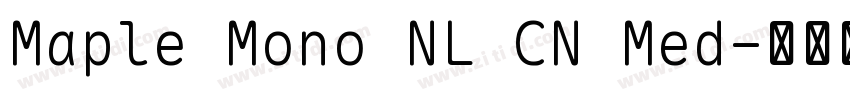 Maple Mono NL CN Med字体转换
